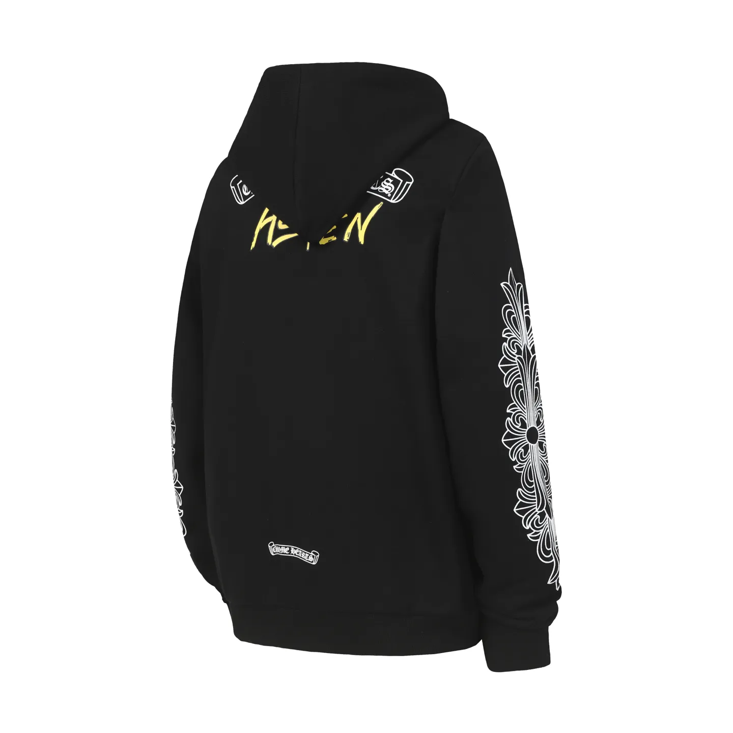 P250 #K31 Cross-border model, please do not place an order if you are pursuing quality - Chrome Hearts/Chrome Hearts 23ss scroll horseshoe print zipper sweatshirt cardigan jacket - High weight, high density and high quality. The wool is soft, delicate and skin-friendly. It feels soft and silky. It has excellent warmth and skin-friendly properties. - Custom-woven and dyed with no color difference. No matter the fabric or workmanship details, it beats the ordinary version on the market. - Hardware zipper accessories are all customized and full of details. -Colour: black white -Size: S M L XL
